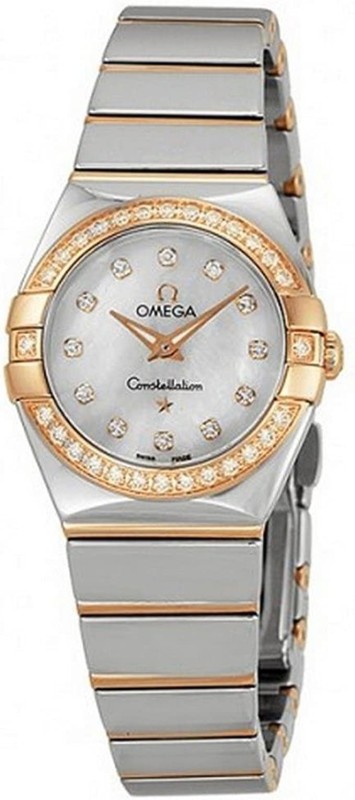 Omega Constellation Diamond Mother Of Pearl Dial Ladies Watch 12325246055005