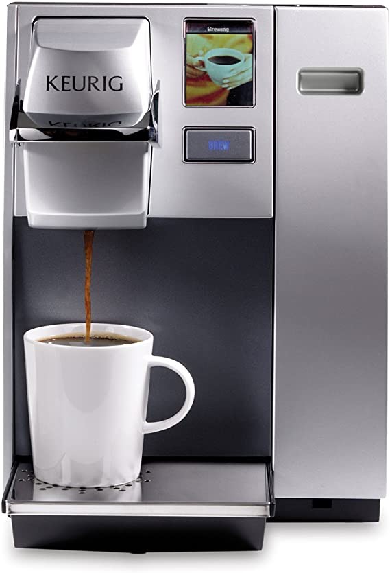 Keurig K155 Office Pro Commercial Coffee Maker, Single Serve K-Cup Pod Coffee Brewer, Silver, Extra Large 90 Oz Water Tank