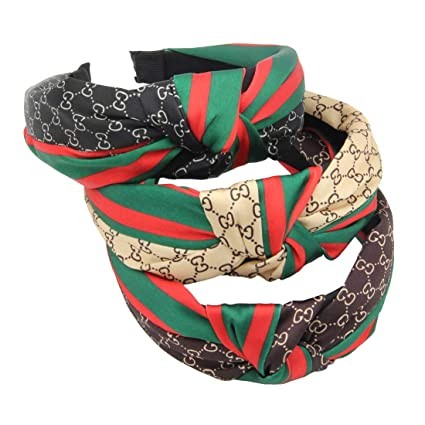 Kuruz women's 3-piece fashion wide print headband headband accessories knotted headband accessories