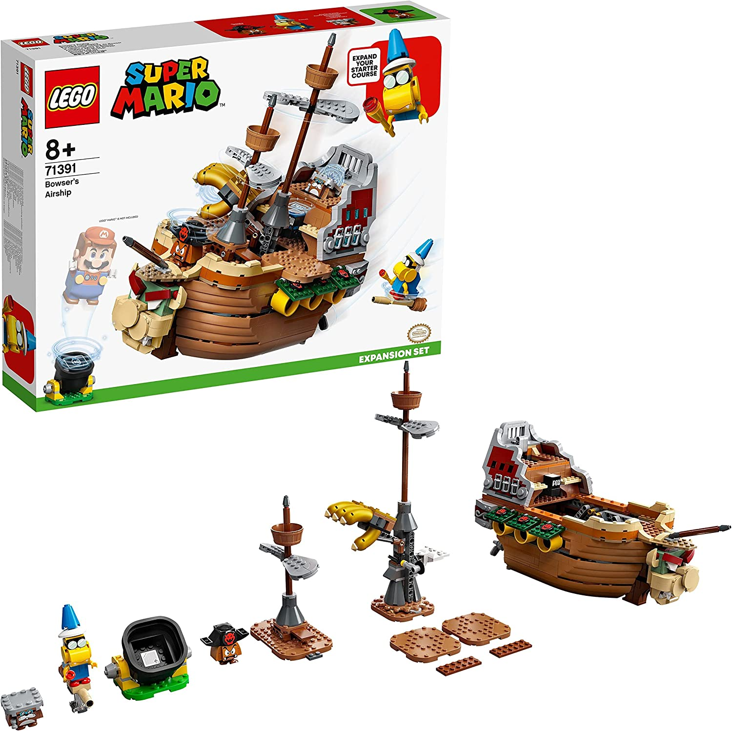 Lego 71391 super Mario Cuban's airship expansion set, a national toy for children, with 3 pieces