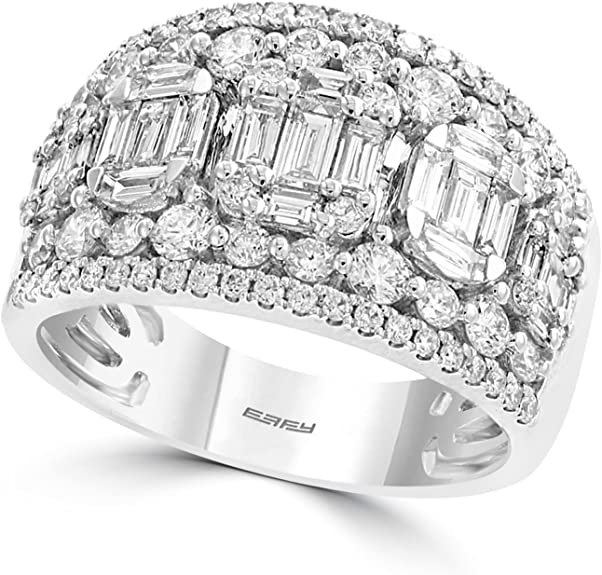 Effy Jewelry Diamond Dome Ring in 14K White Gold, 1.7 tcw