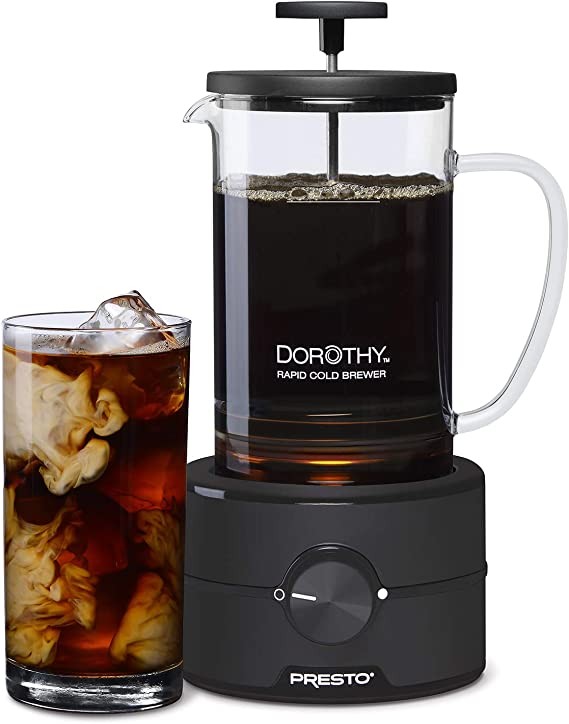 Presto 02937 Dorothy™ Electric Rapid Cold Brew Maker - Cold Brew at Home in 15 Minutes - No Waiting 12 to 24 Hours