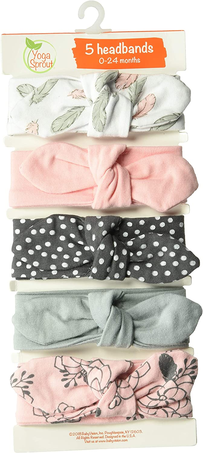 A set of 3 head lashes with buckets for girls sprout baby girls yoga