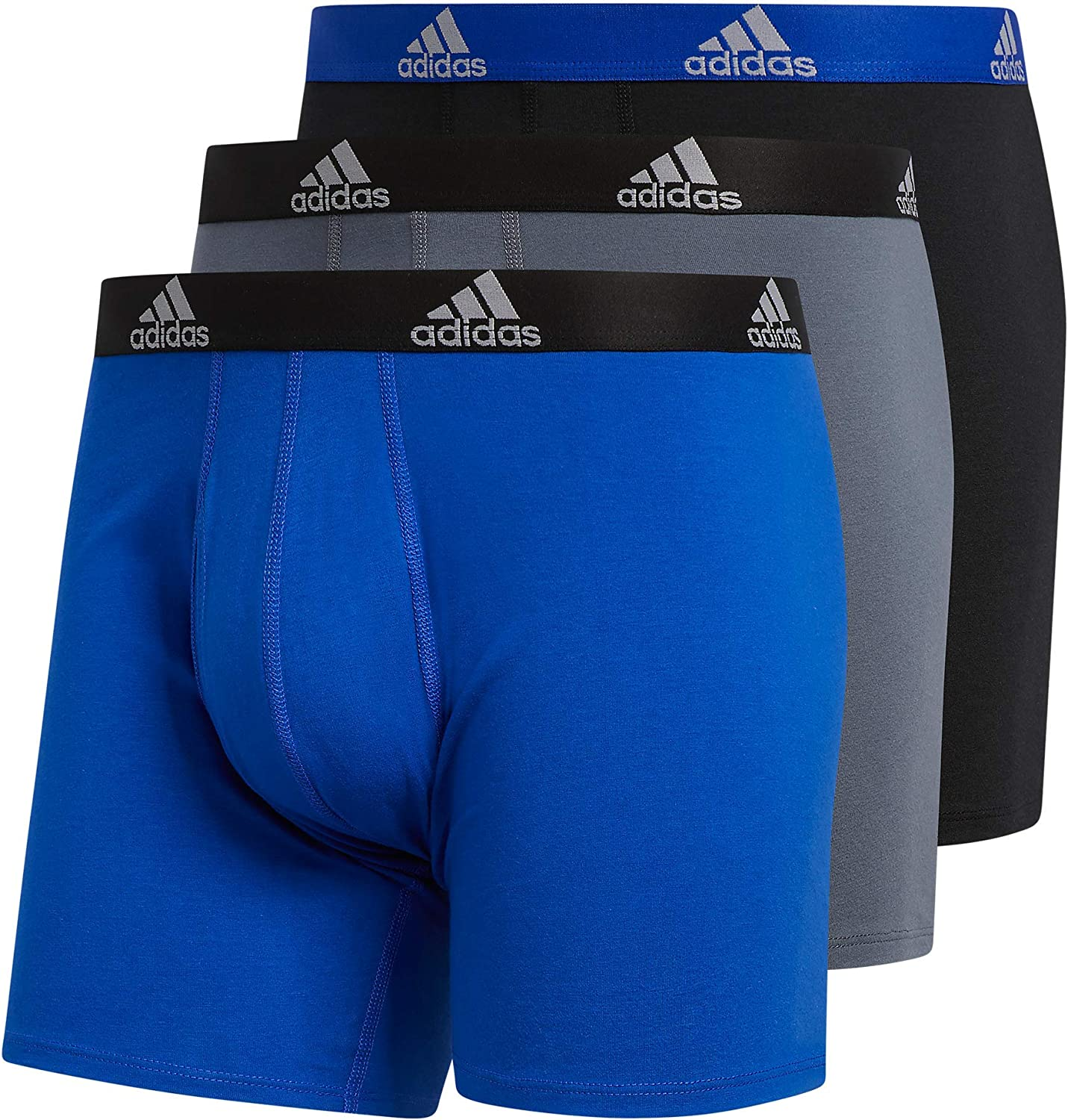 Adidas boxers from elastic cotton, 3 PCS. In a pack