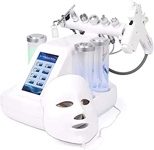 HHYGR Multifunctional Vacuum Suction Water Hydro-Dermabrasion Skin Machine 8 in 1 Small Bubble Vacuum Pore Cleaner Facial Massage Face Cleaning