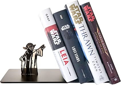 Master Yoda Force Metal Bookshelf, Double Sided Printed Yoda Pattern, Creative Gift for Star Wars Lovers