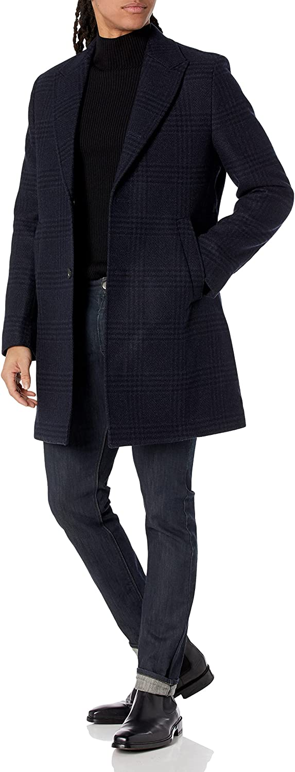 Billy Reid men's biker jacket, blue, small