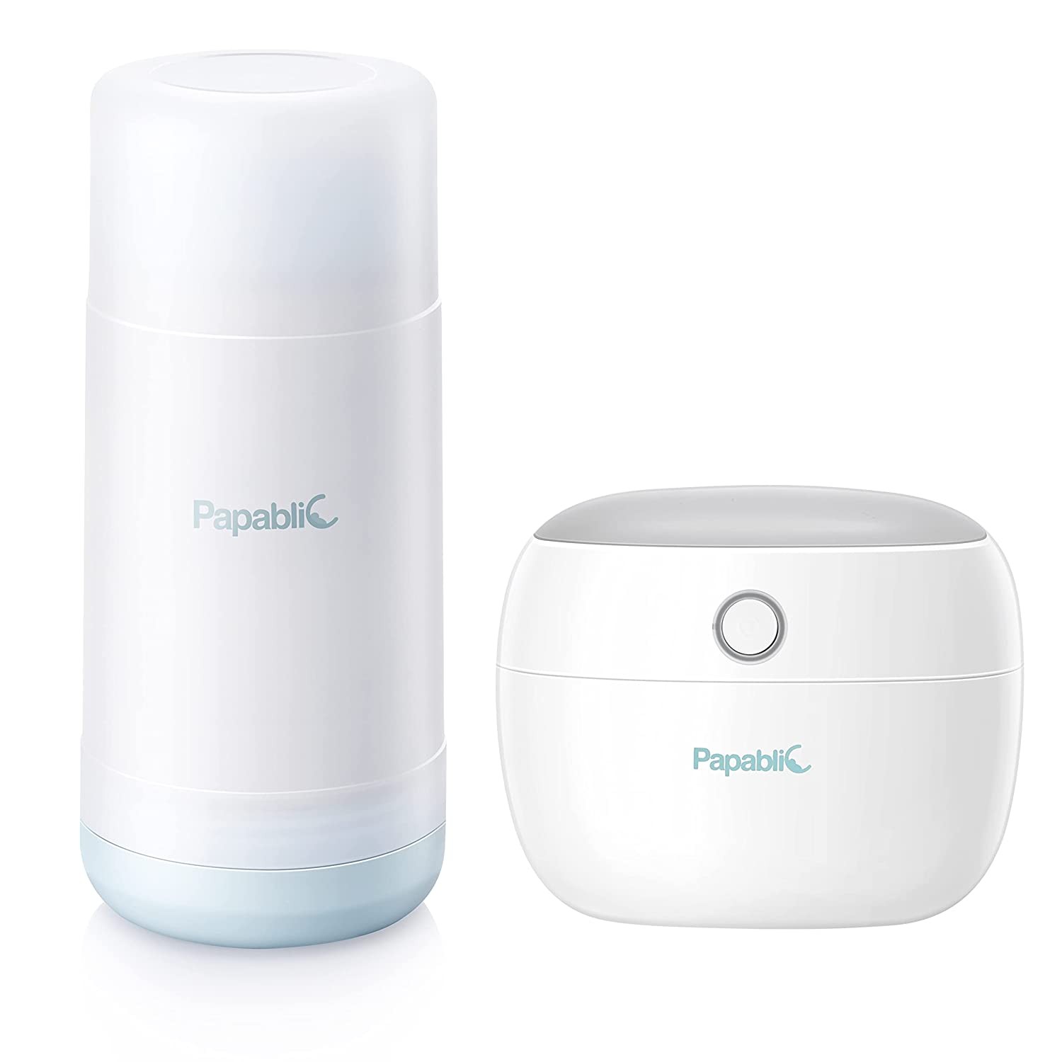 Papablic Portable UV Light Sterilizer Bundle with Portable Travel Baby Bottle Warmer