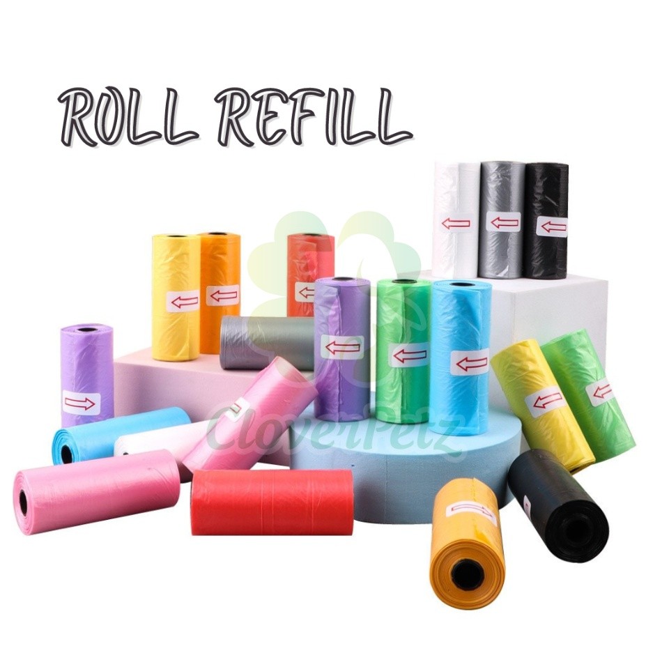 CloverPetz Pet Litter Poop Bag | Mini Garbage Bag | Diaper Disposal Bag | Cat Dog Poop Bag | Diaper Plastic Bag | Poop Disposable Diaper | Poop Plastic Bag | Pet Poop Pickup Bag | Plastic Bag Dispense