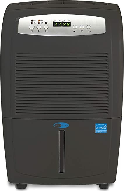Whynter RPD-561EGP 50 Pint High Capacity up to 4000 sq ft Gray Portable Dehumidifier with Pump, Black-50-Pint, Black
