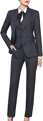 Lisueyne women's office suit - three business suit women's work suit skirt/trousers vest and jacket