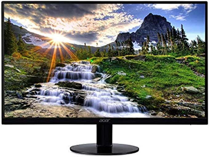 Acer SB220Q bi 21.5 Inches Full HD (1920 x 1080) IPS Ultra-Thin Zero Frame Monitor (HDMI & VGA Port), Black