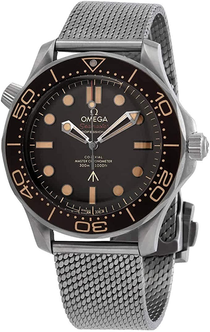 Omega Seamaster Diver Timer 42mm Men's Special Edition 007 Watch 210.90.42.20.01.001, Brown, Diver