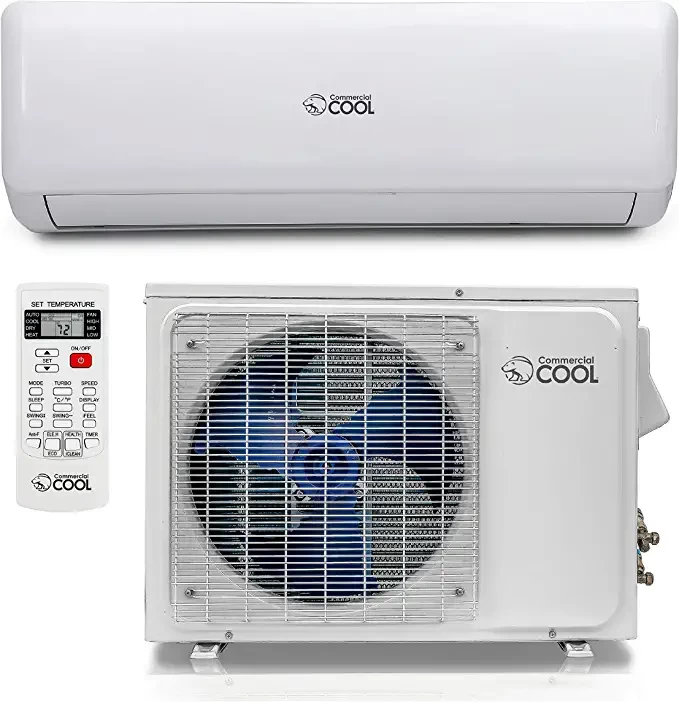 Commercial cool 18,000 btu 17 seer mini split air conditioner with heating, no hvac, 220 v, csah1820ac, white