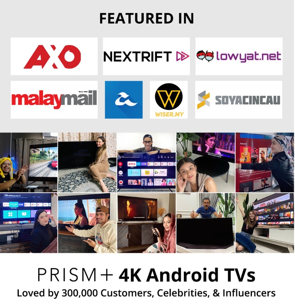 PRISM+ Q55-QE Quantum Edition 4K Android10.0 TV 55 inch Quantum Colors