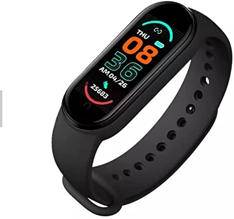 Smart Watch M6, Smartband for man and women for iOS and Androide, Smart Bracelet, fitness tracker, Heart Rate and blood oxygen monitor, Waterproof IP67, Sleep Monitor, Smartwatch