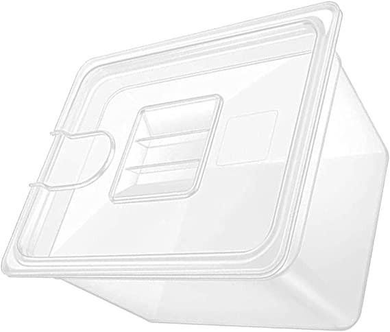 Hemoton 6L Sous Vide Container with Lid Food Storage Container Sleeve Slow Cooker Box Storage Case for Home Kitchen Transparent