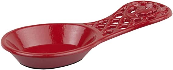 Home Basics Cast Iron Cock Spoon Rest Sr44172, 7.6 x 3.5 x 1.3 inches