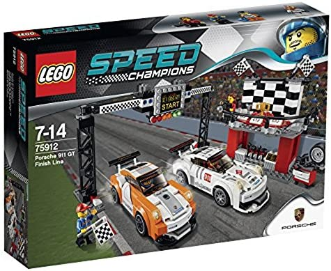 Lego speed champions super racing series porsche 911 gt finish line 75912 toys for children 7-14 years old