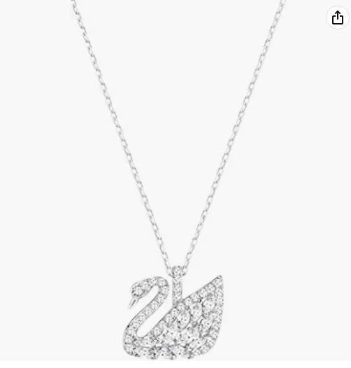 Swarovski 5296469 women's swan lake suspension with rodiev coating