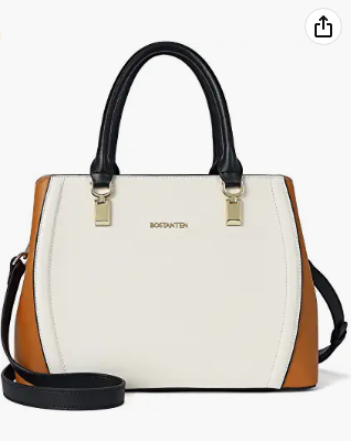 Bostanten women's leather design bag over the shoulder with the top handbag over the shoulder wallet