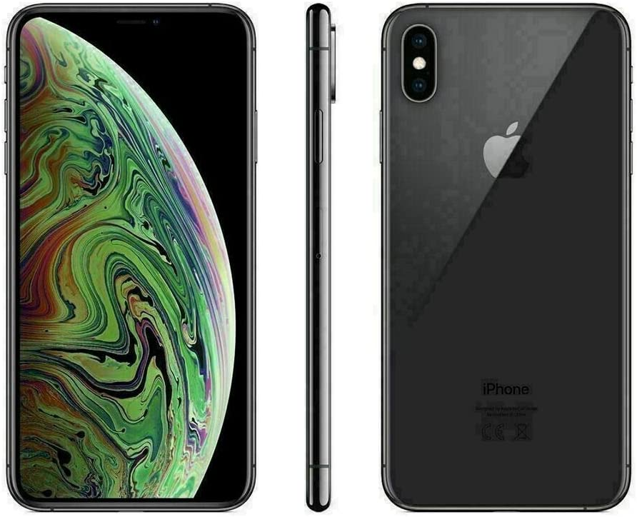 Apple iPhone Xs, 64GB, Space Gray - Fully Unlocked (Renewed Premium)